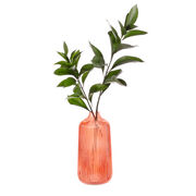 Amber glass tall vase